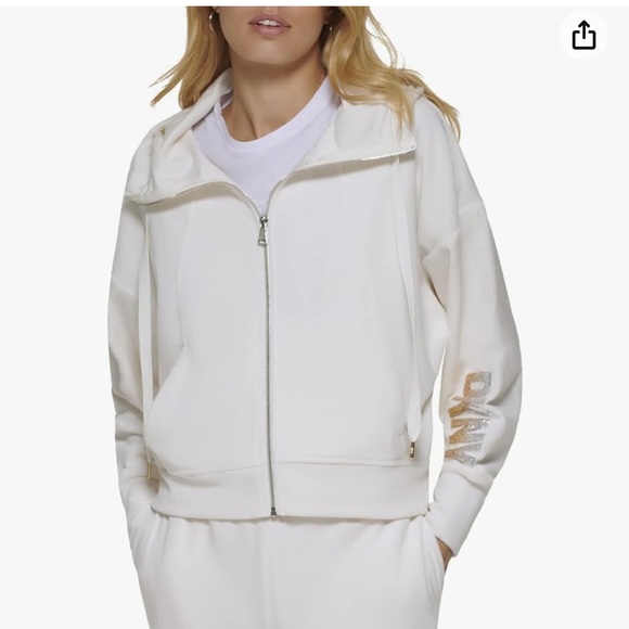 DKNY Velour Hooded Jacket/NWT - Picture 2 of 5